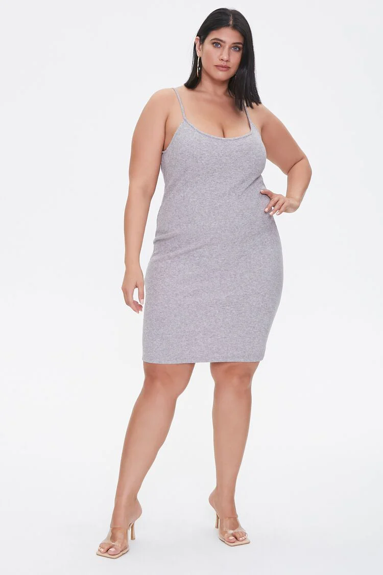 Plus Size Ribbed Cami Dress - Image 4