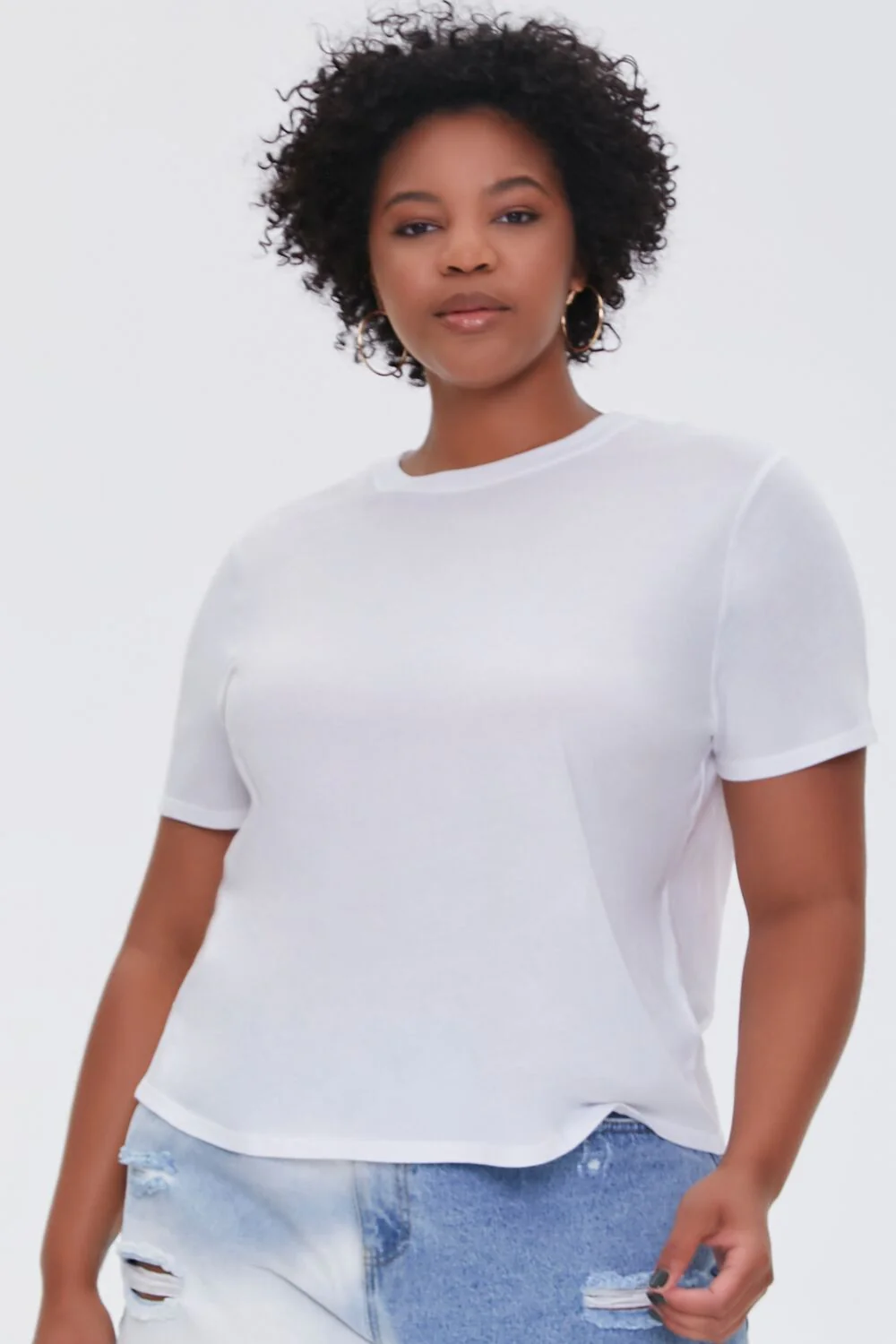 Plus Size Basic Tee - Image 10
