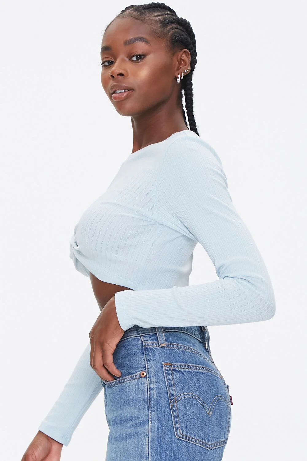 Ribbed Crop Top - Image 2