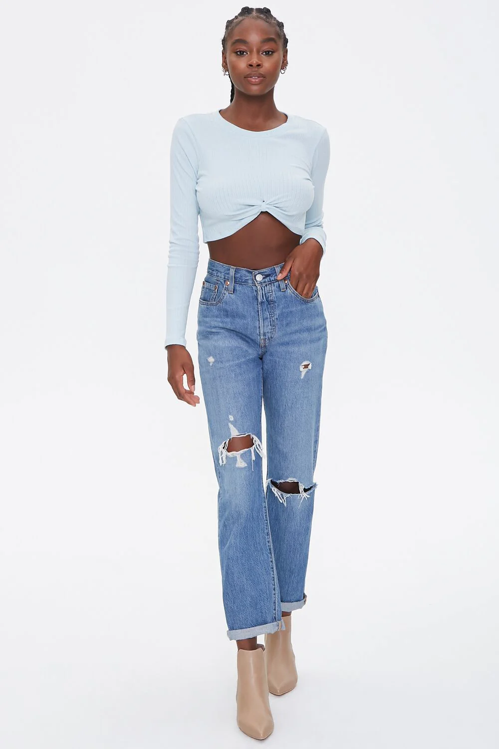 Ribbed Crop Top - Image 4