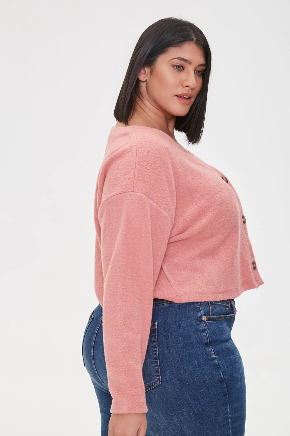 Plus Size Cardigan Sweater - Image 2