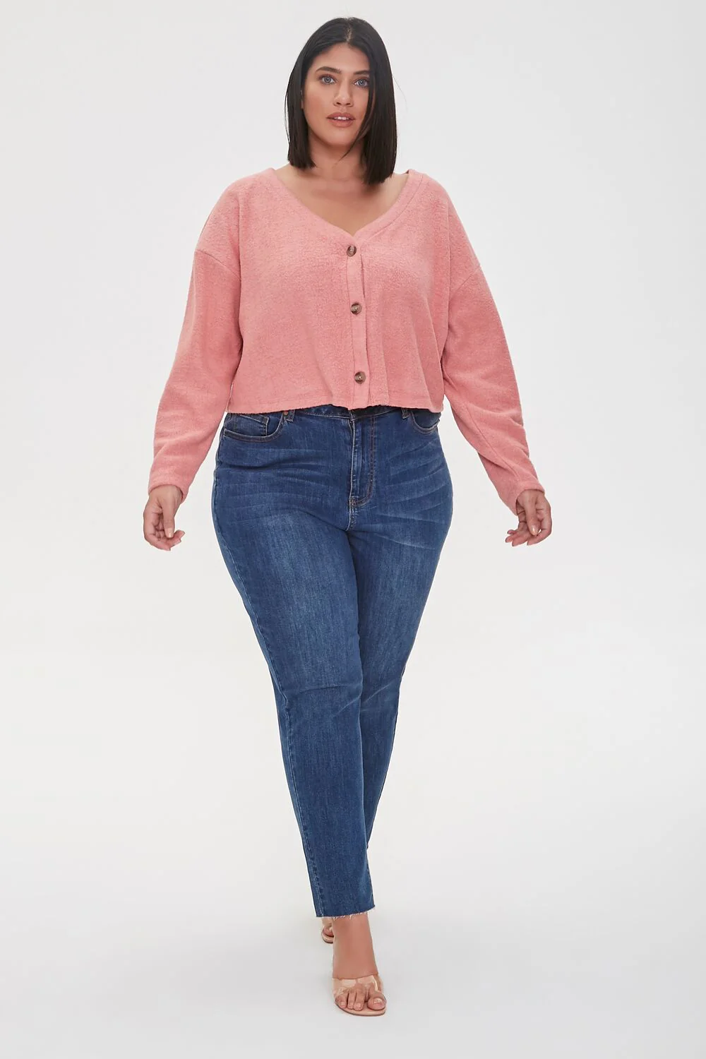 Plus Size Cardigan Sweater - Image 4