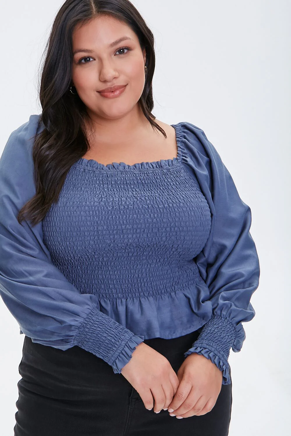 Plus Size Smocked Top - Image 2