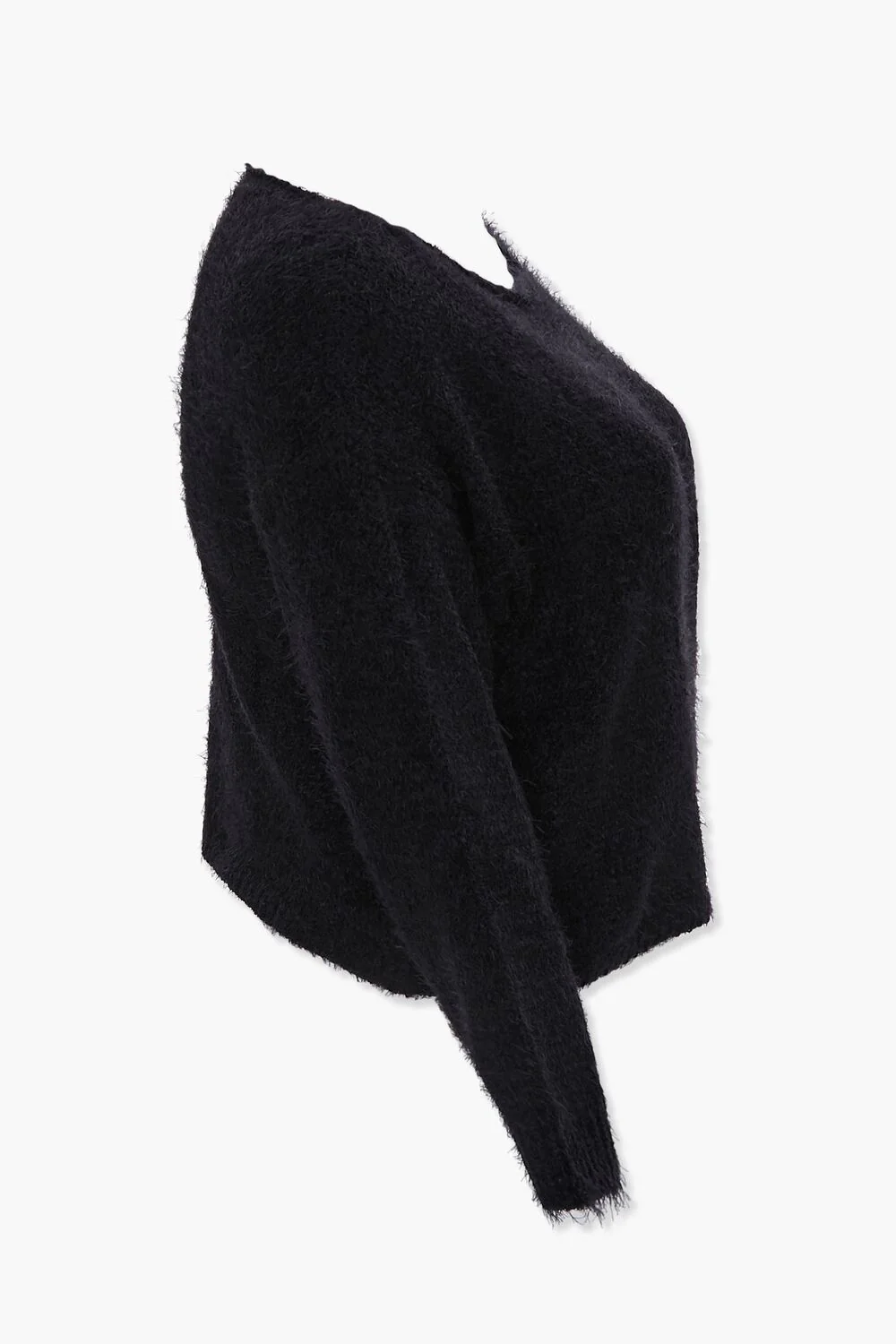 Plus Size Fuzzy Knit Sweater - Image 2