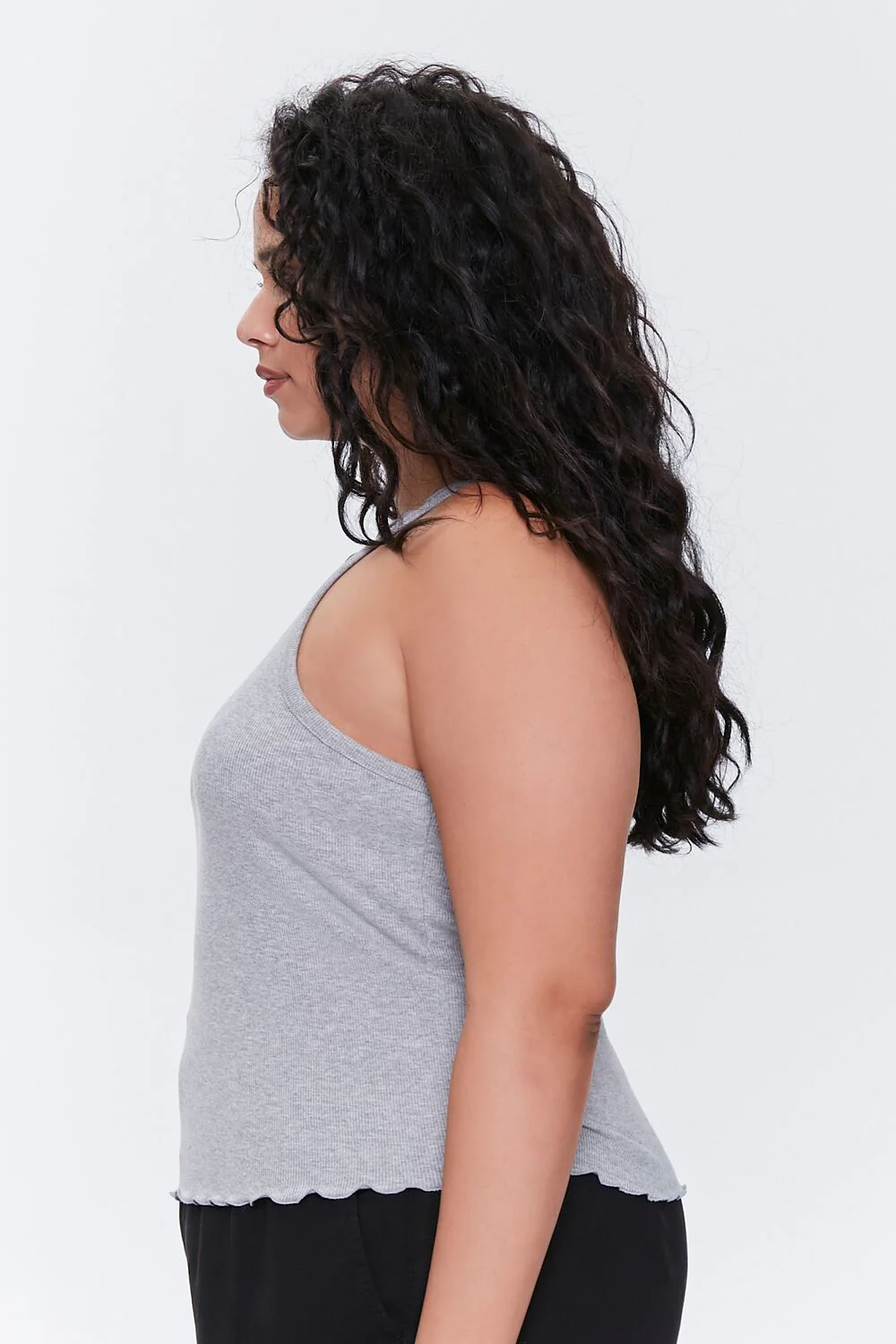 Plus Size Lettuce-Edge Tank Top - Image 2