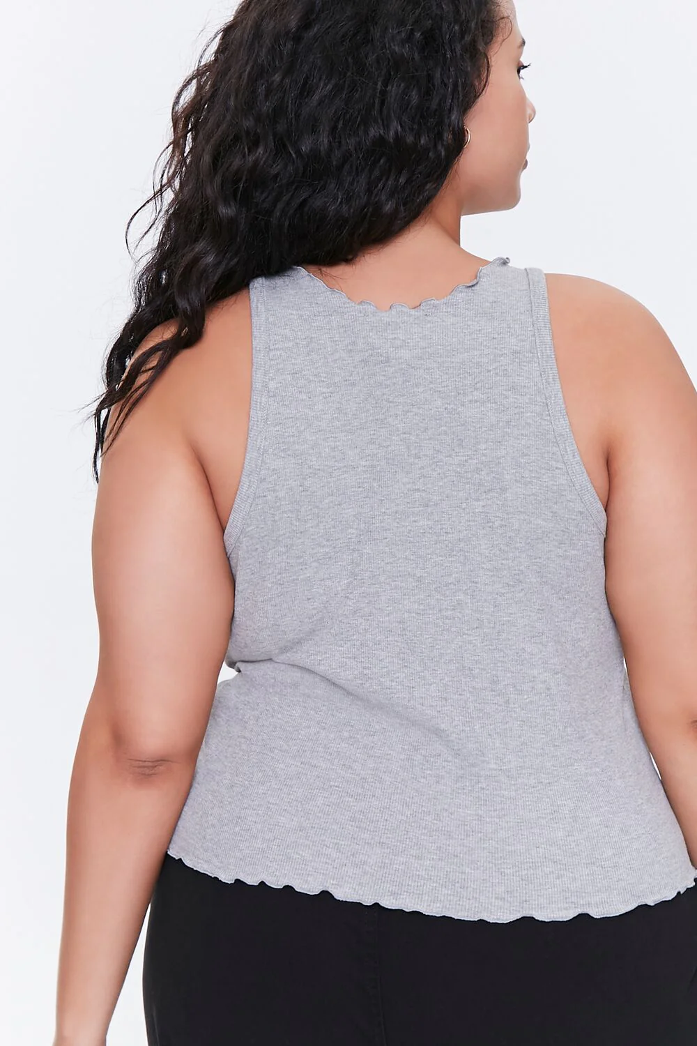 Plus Size Lettuce-Edge Tank Top - Image 3