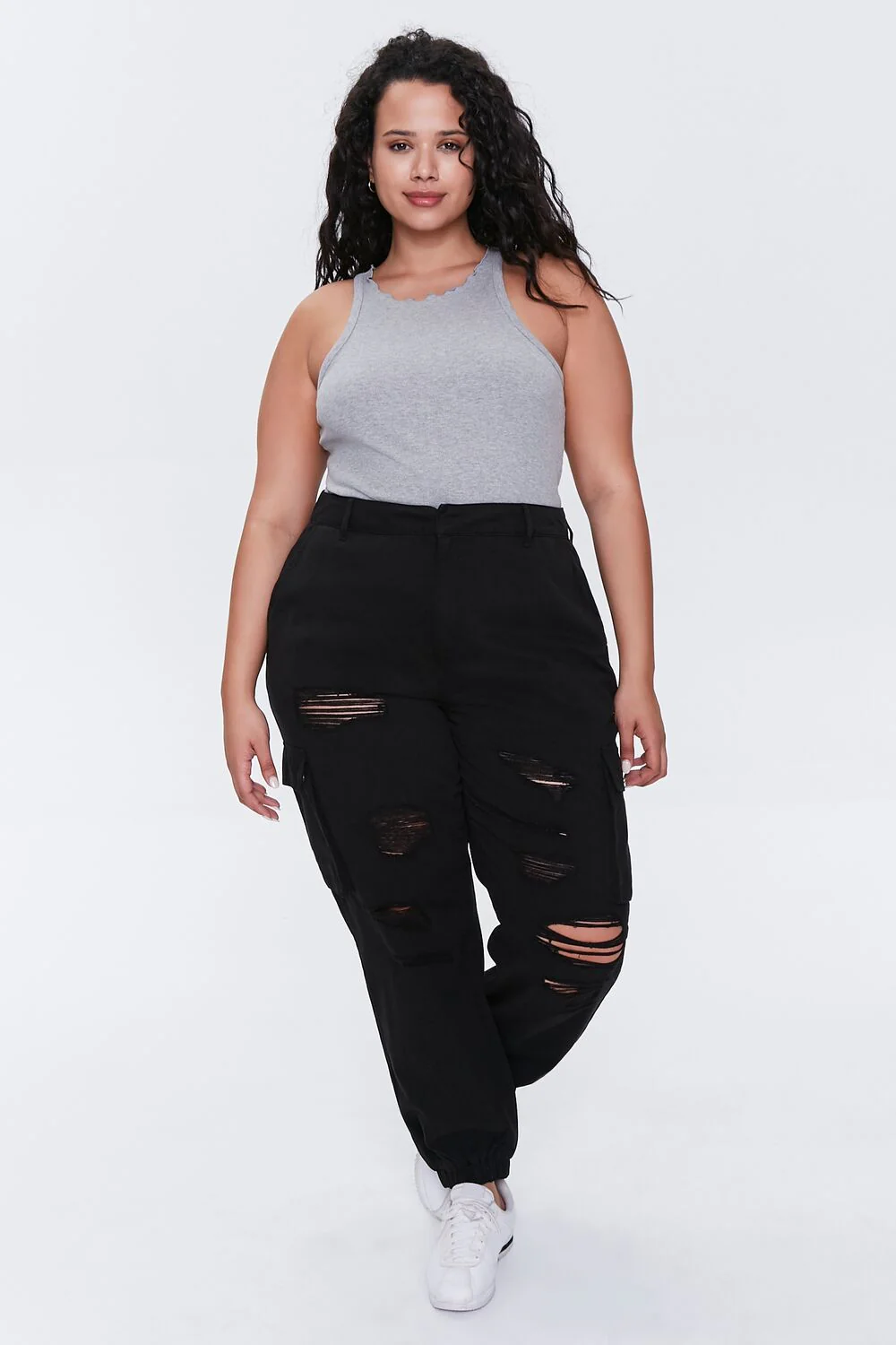 Plus Size Lettuce-Edge Tank Top - Image 4