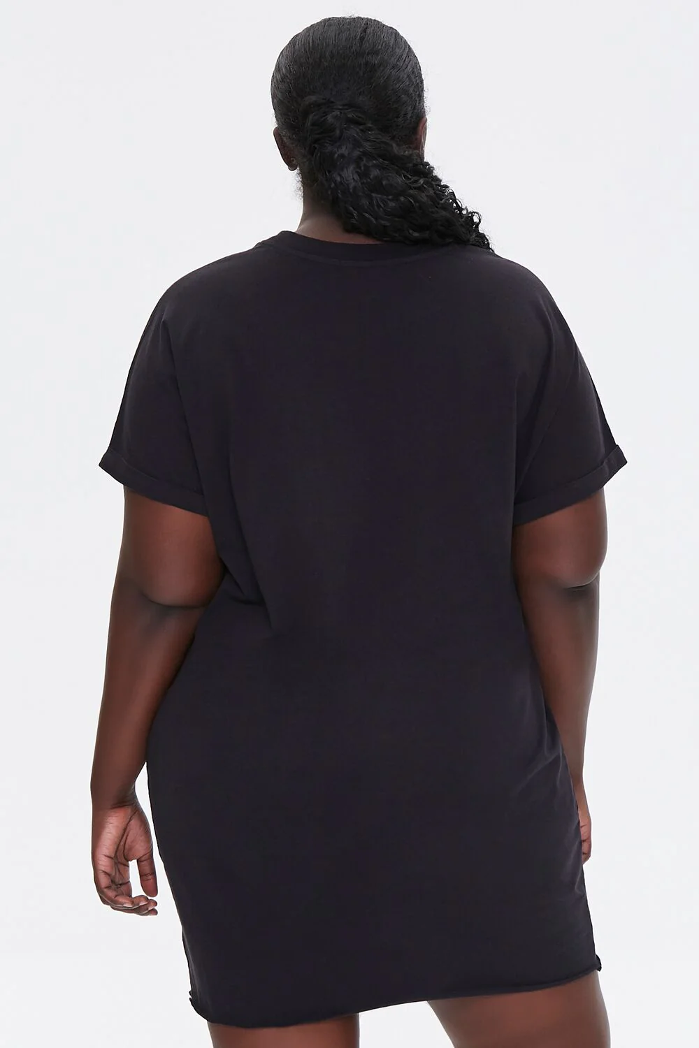 Plus Size Cuffed T-Shirt Dress - Image 7