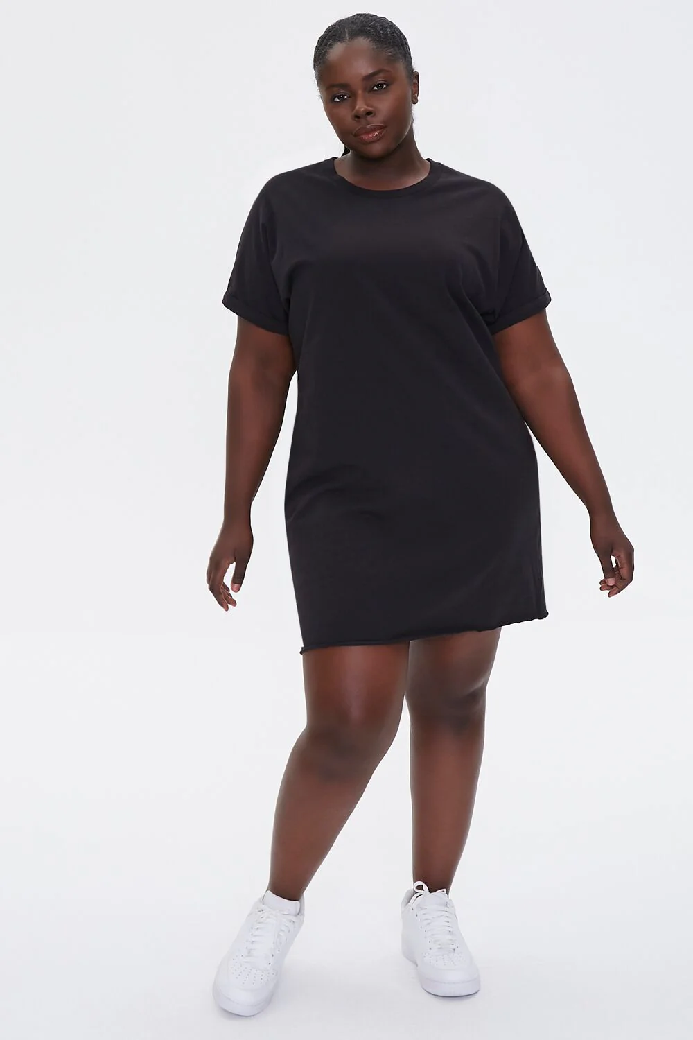 Plus Size Cuffed T-Shirt Dress - Image 8