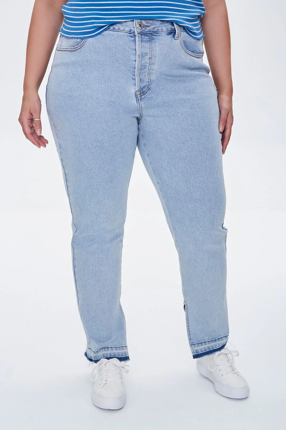 Plus Size Release-Hem Jeans - Image 2