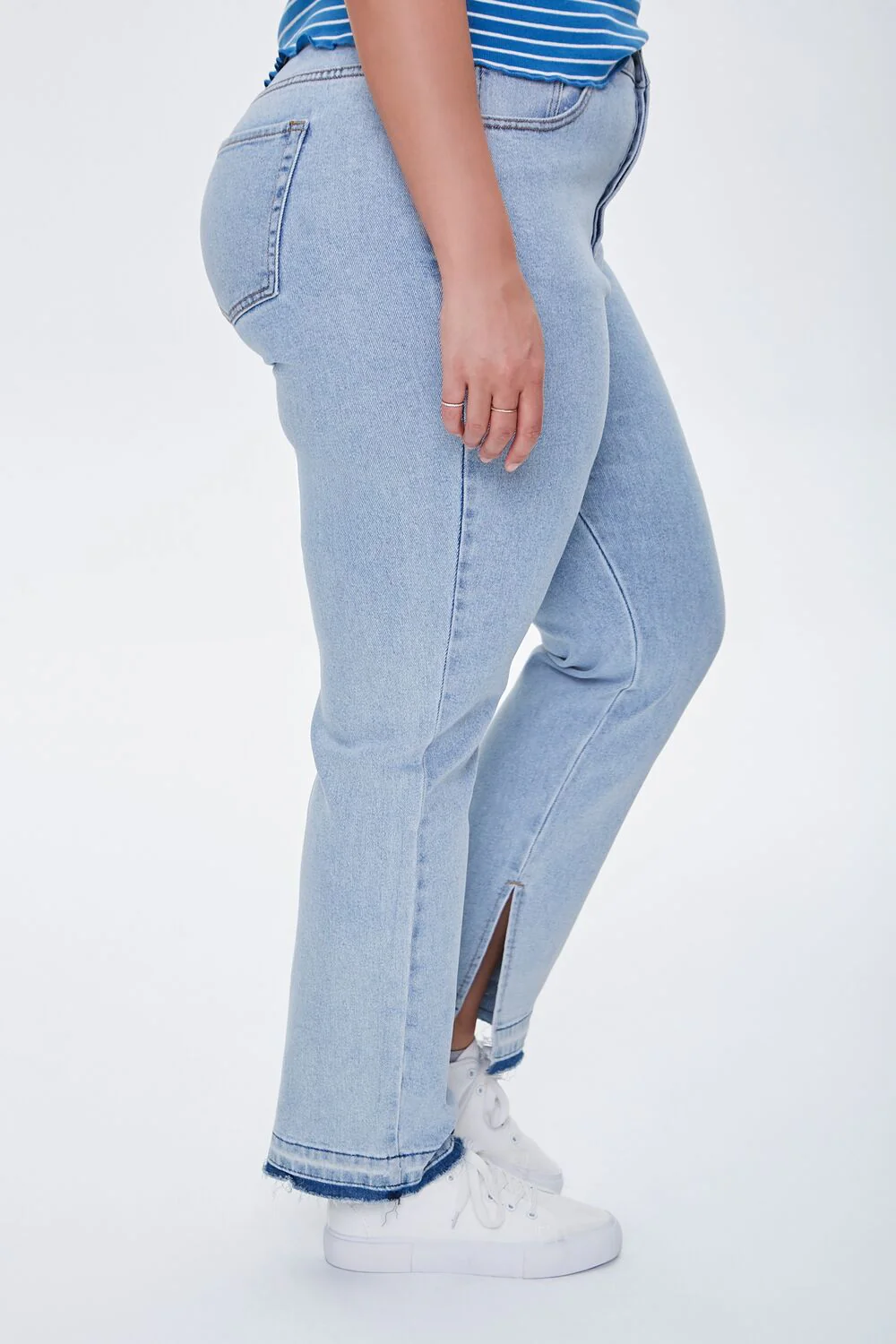Plus Size Release-Hem Jeans - Image 3