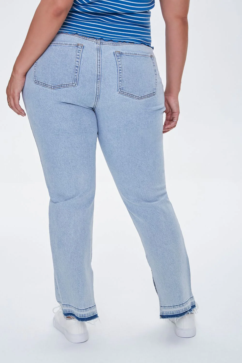 Plus Size Release-Hem Jeans - Image 4