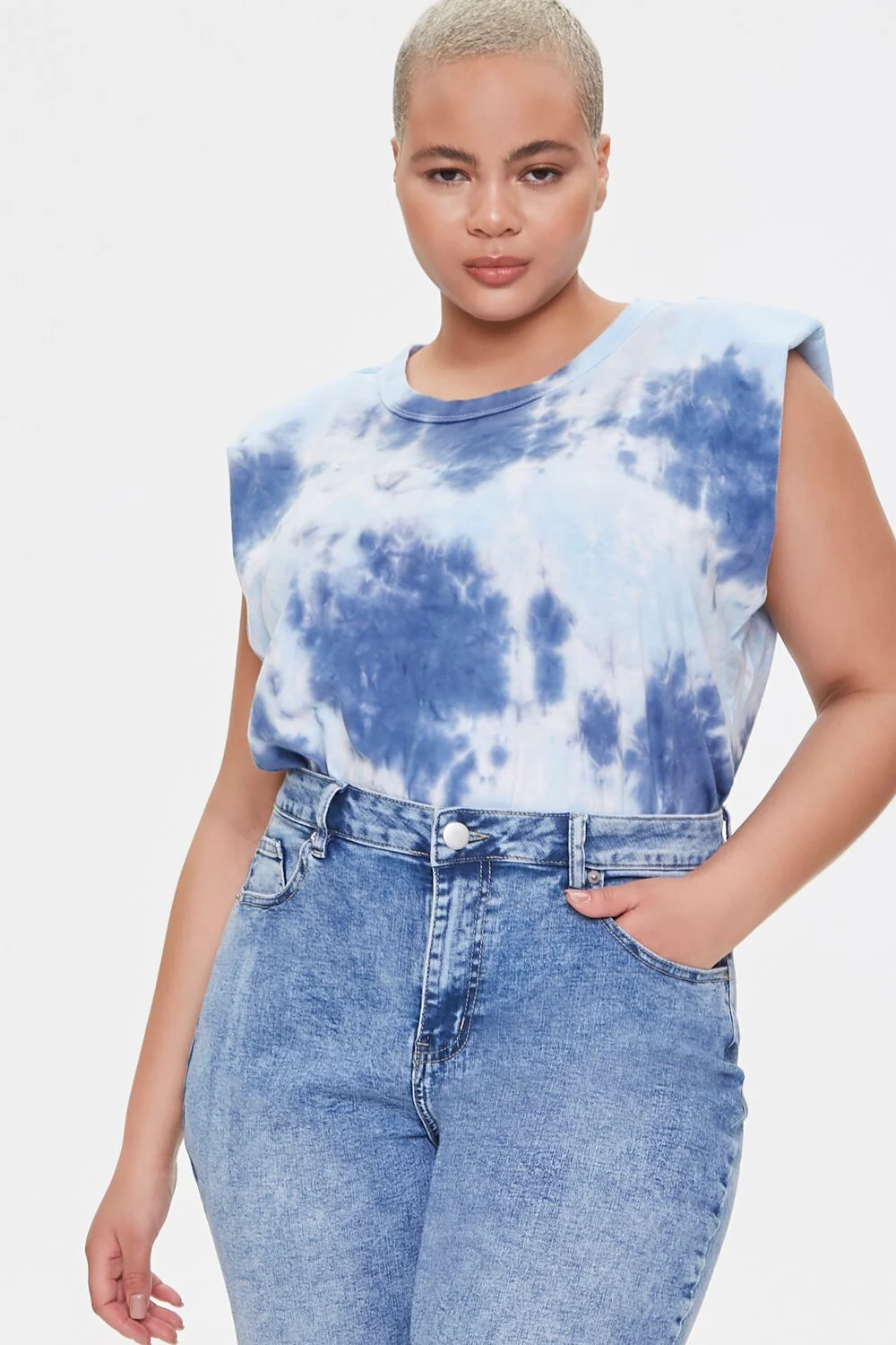 Padded Tie-Dye Muscle Tee - Image 5