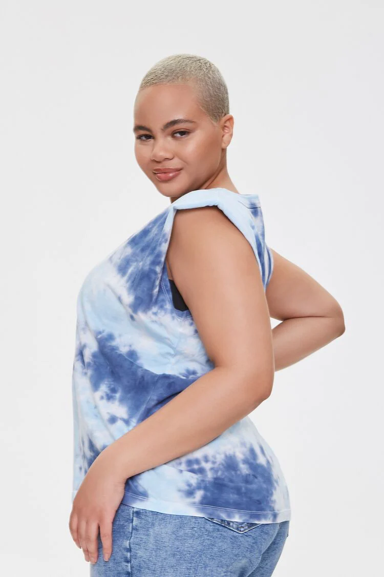 Padded Tie-Dye Muscle Tee - Image 6