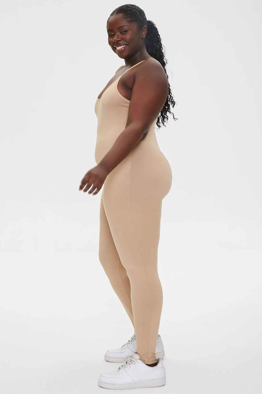 Plus Size Cami Scoop Jumpsuit - Image 2