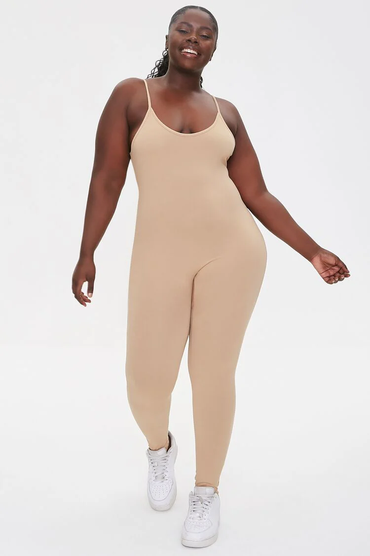 Plus Size Cami Scoop Jumpsuit - Image 4