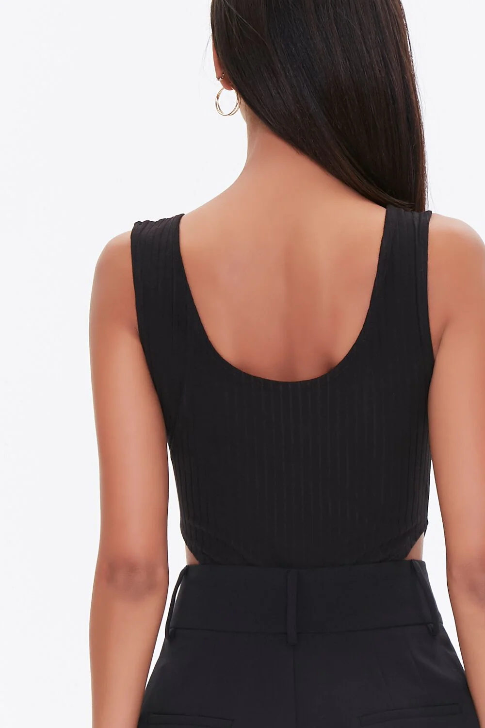 Ribbed High-Leg Tank Bodysuit - Image 3