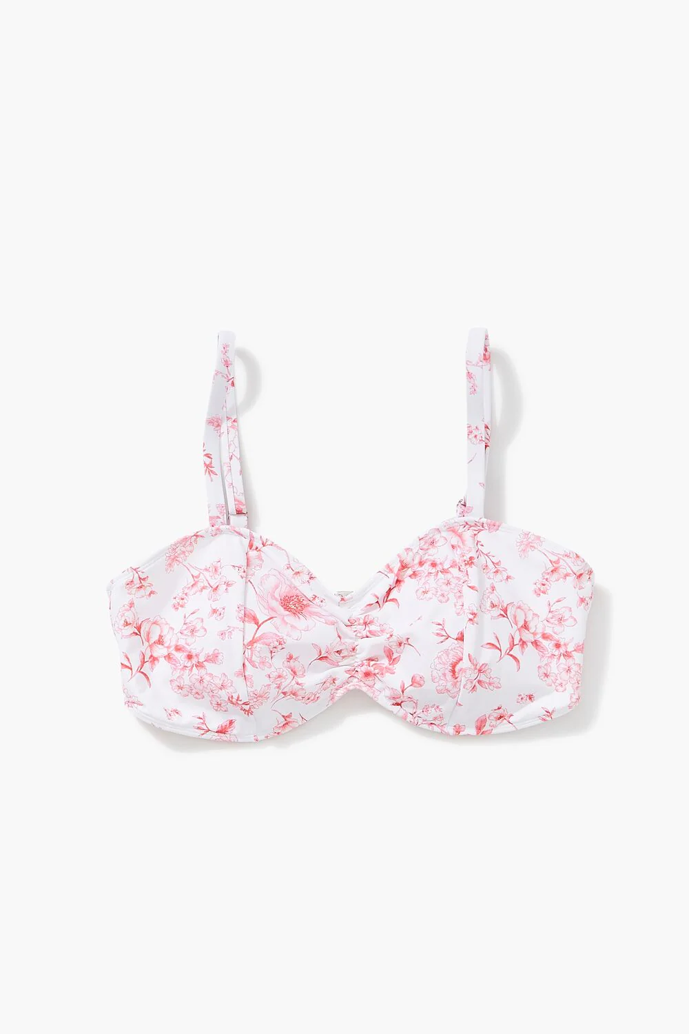 Plus Size Floral Print Bralette Bikini Top - Image 4