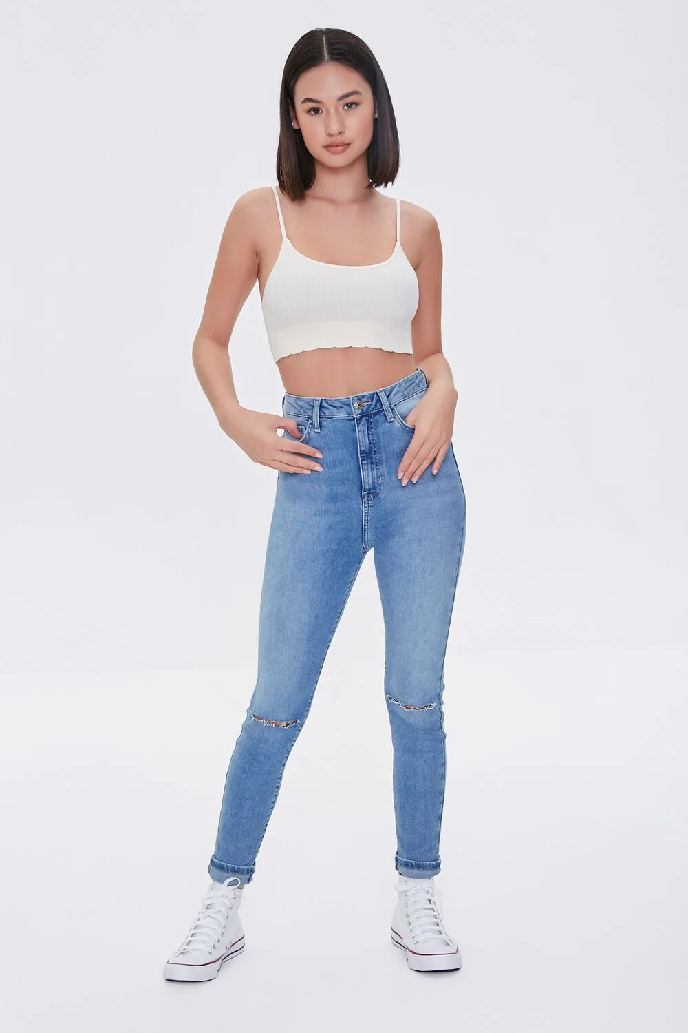 Seamless Scalloped Bralette - Image 4