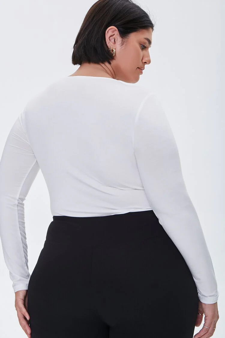 Plus Size Long-Sleeve Bodysuit - Image 3