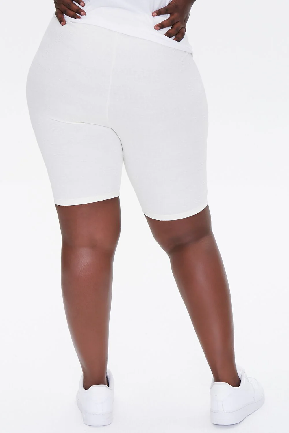 Plus Size Embossed Biker Shorts - Image 10