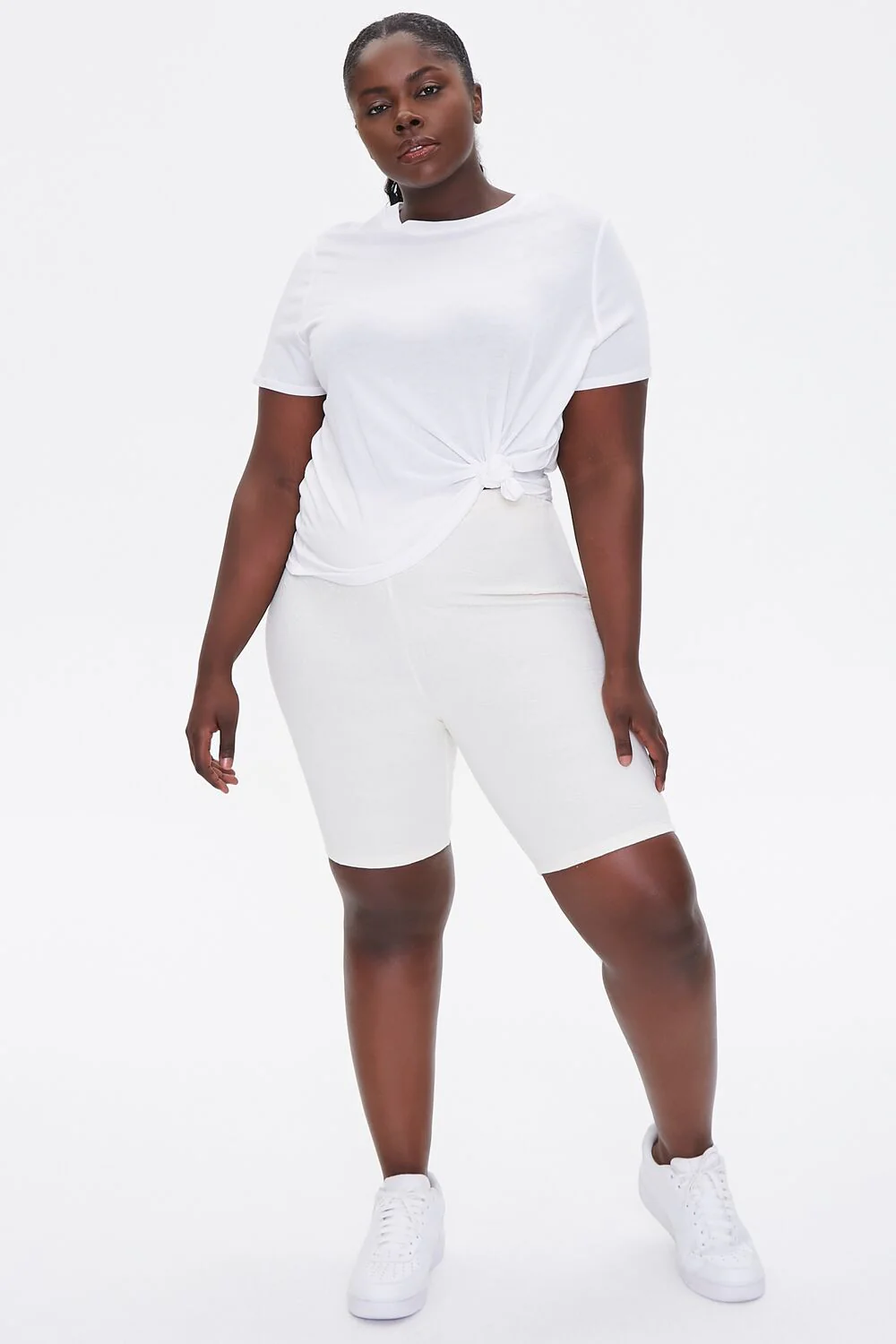 Plus Size Embossed Biker Shorts - Image 11