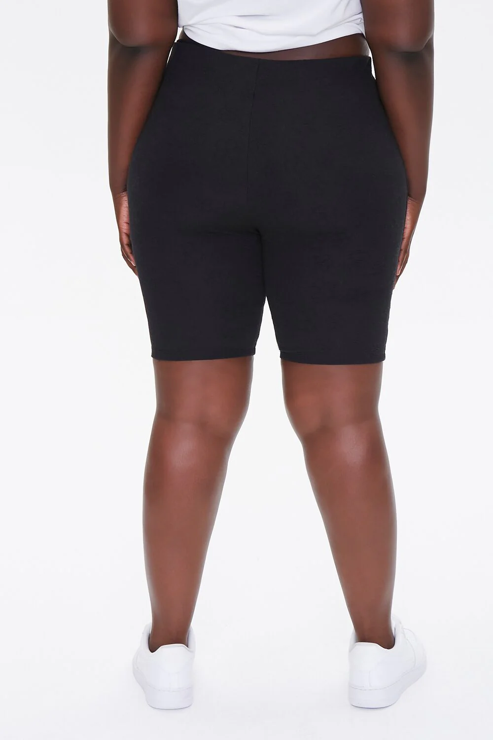 Plus Size Embossed Biker Shorts - Image 4