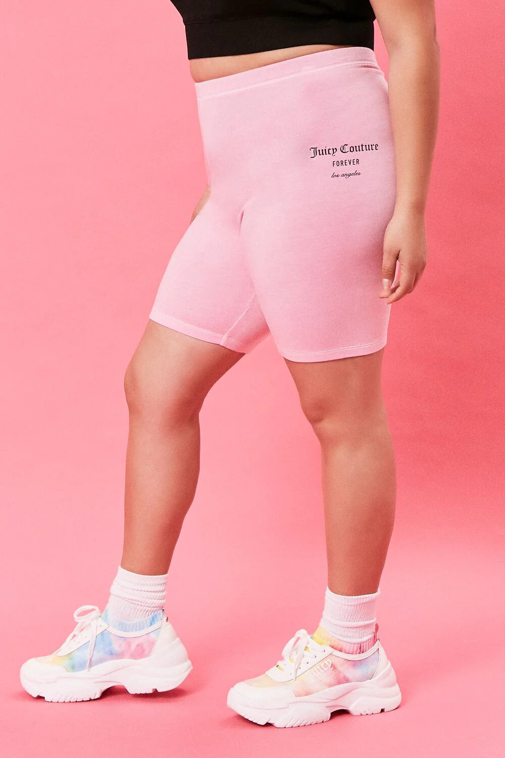 Plus Size Juicy Couture Biker Shorts - Image 3