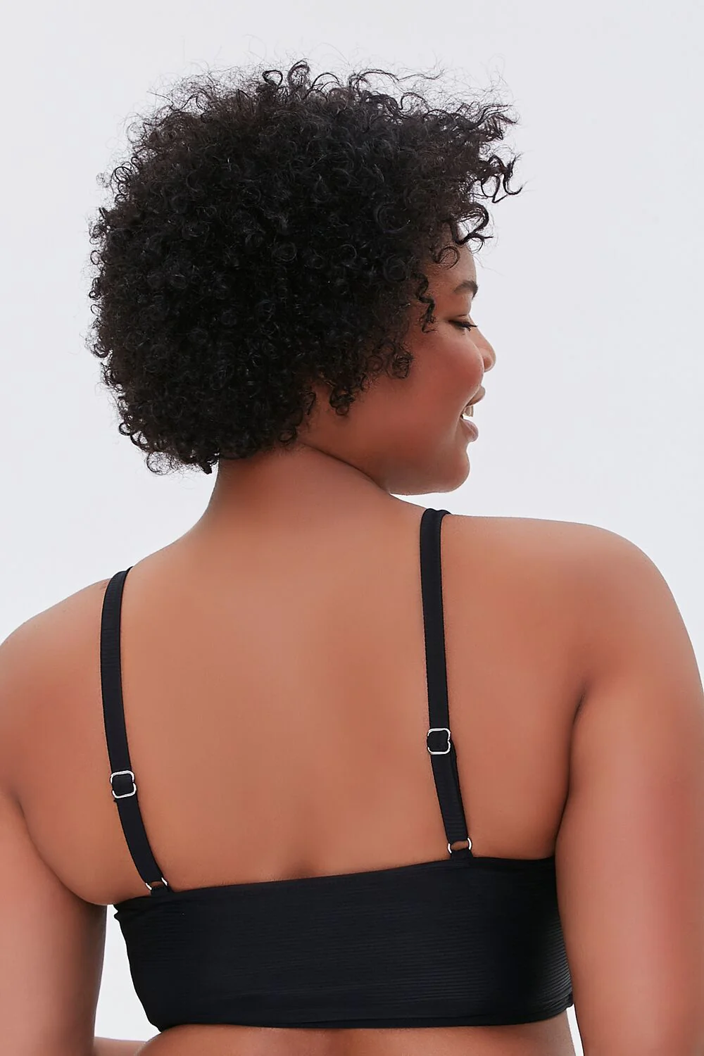 Plus Size Crisscross Bralette Bikini Top - Image 3