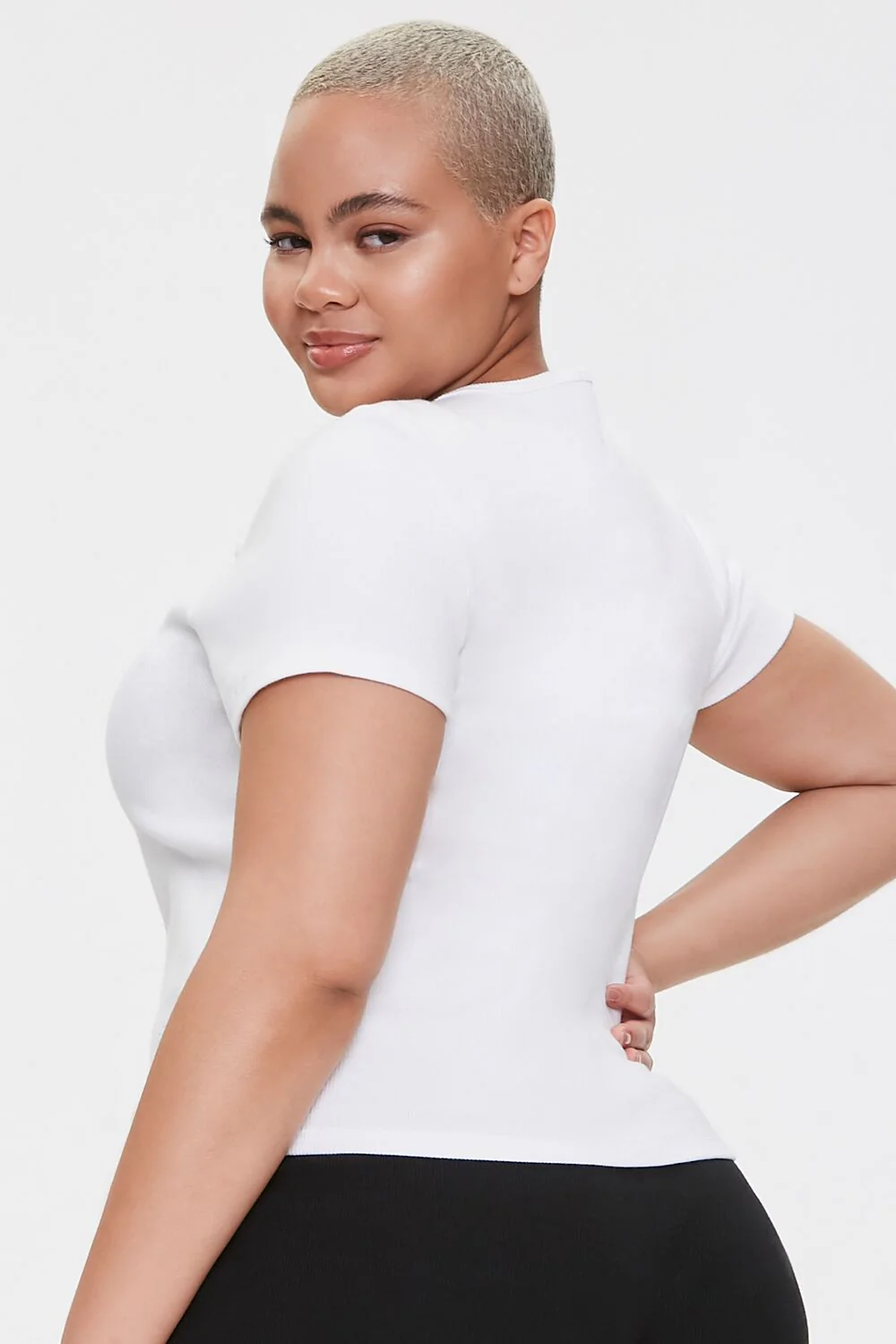 Plus Size Lace-Up Tee - Image 3