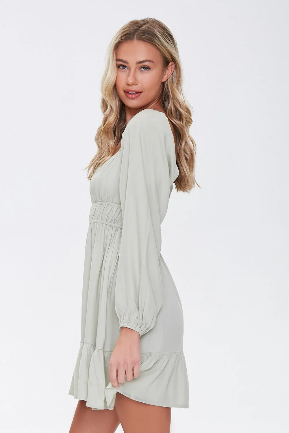 Peasant Mini Dress - Image 2