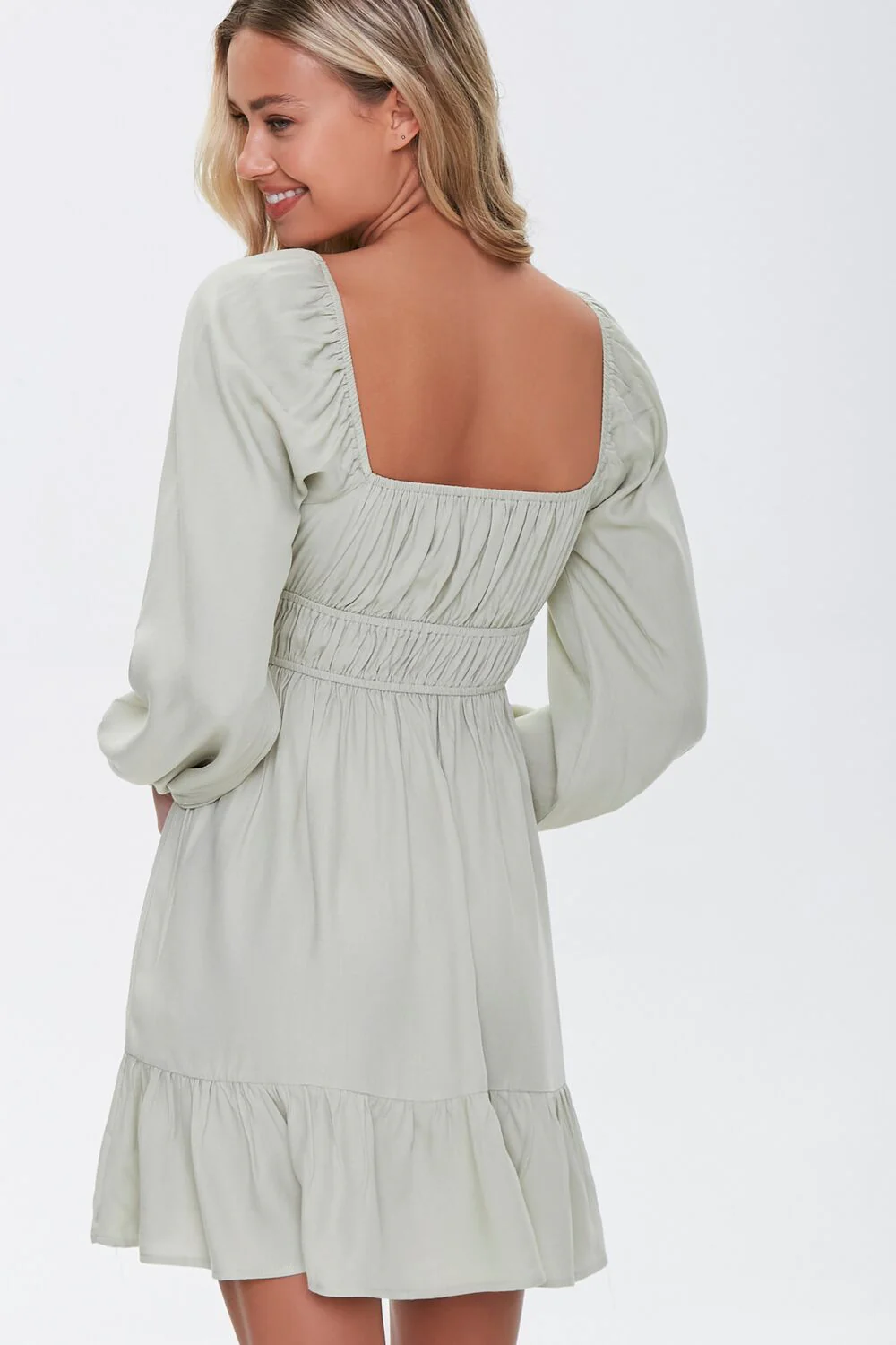 Peasant Mini Dress - Image 3