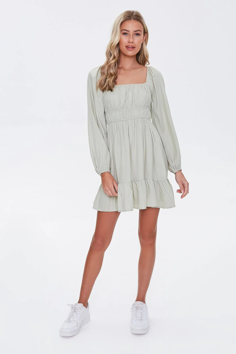 Peasant Mini Dress - Image 4