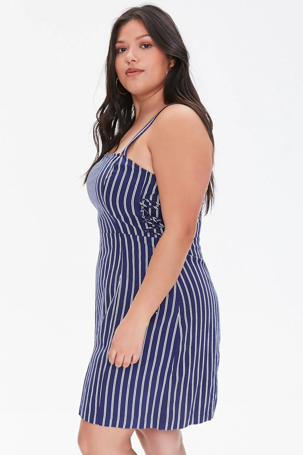 Plus Size Striped Mini Dress - Image 2