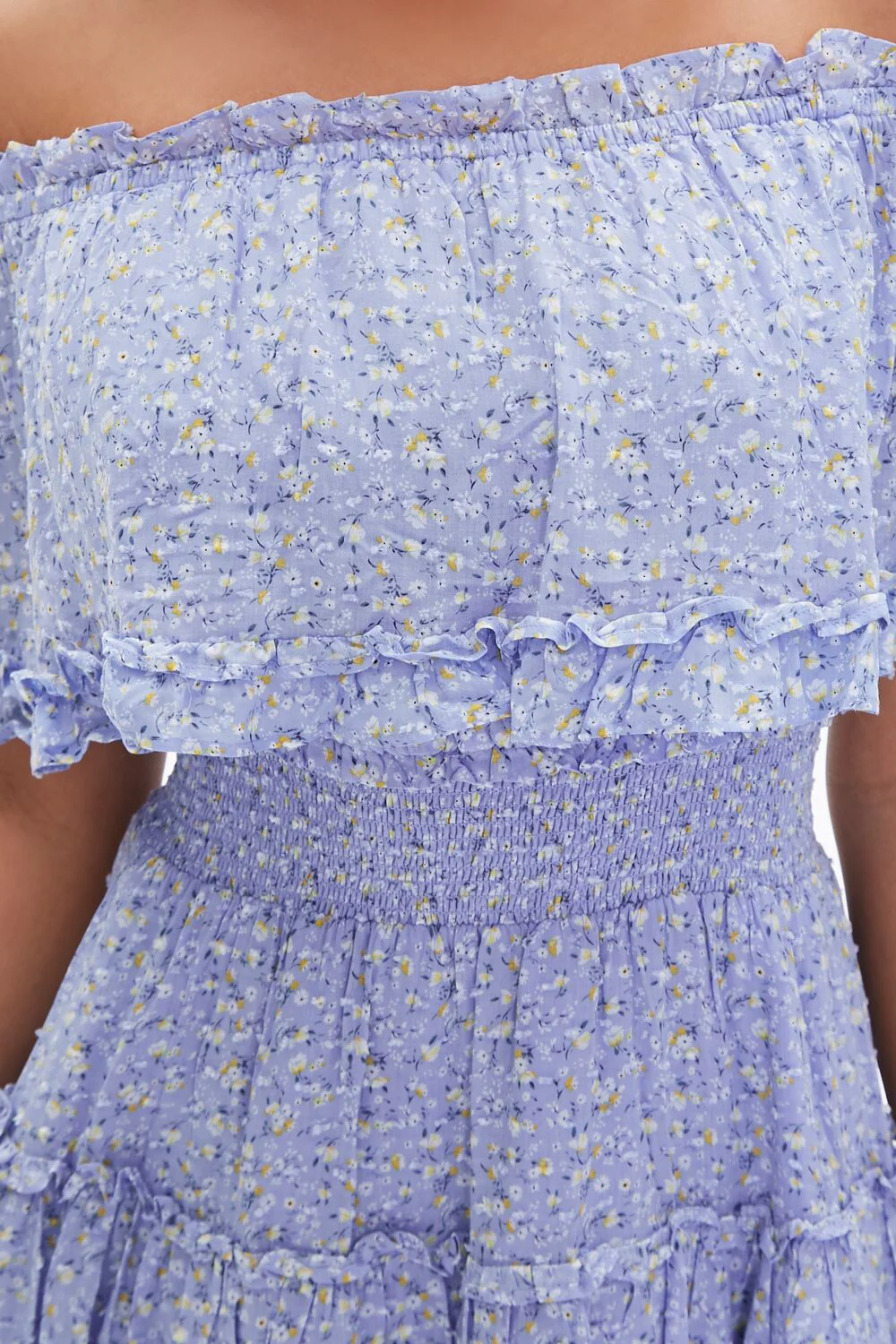 Off-the-Shoulder Floral Print Dress - Image 5