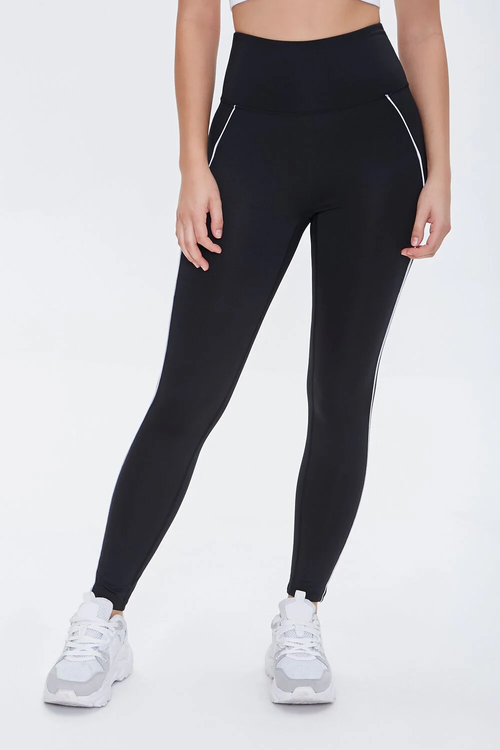 Active Piped-Trim Leggings - Image 2
