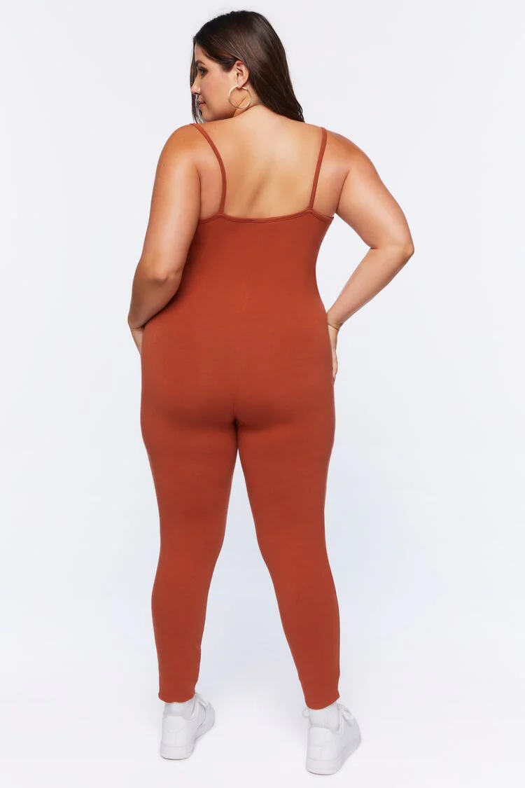 Plus Size Fitted Cami Jumpsuit - Image 3