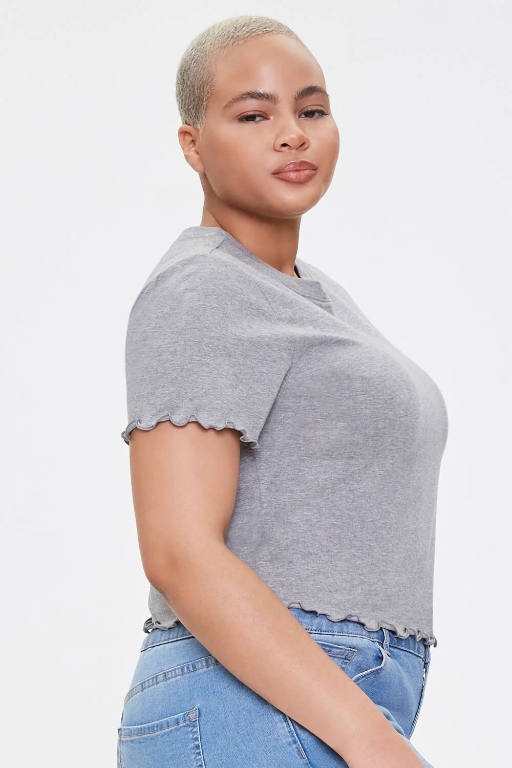 Plus Size Lettuce-Edge Tee - Image 2