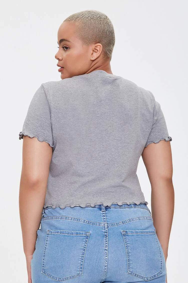 Plus Size Lettuce-Edge Tee - Image 3