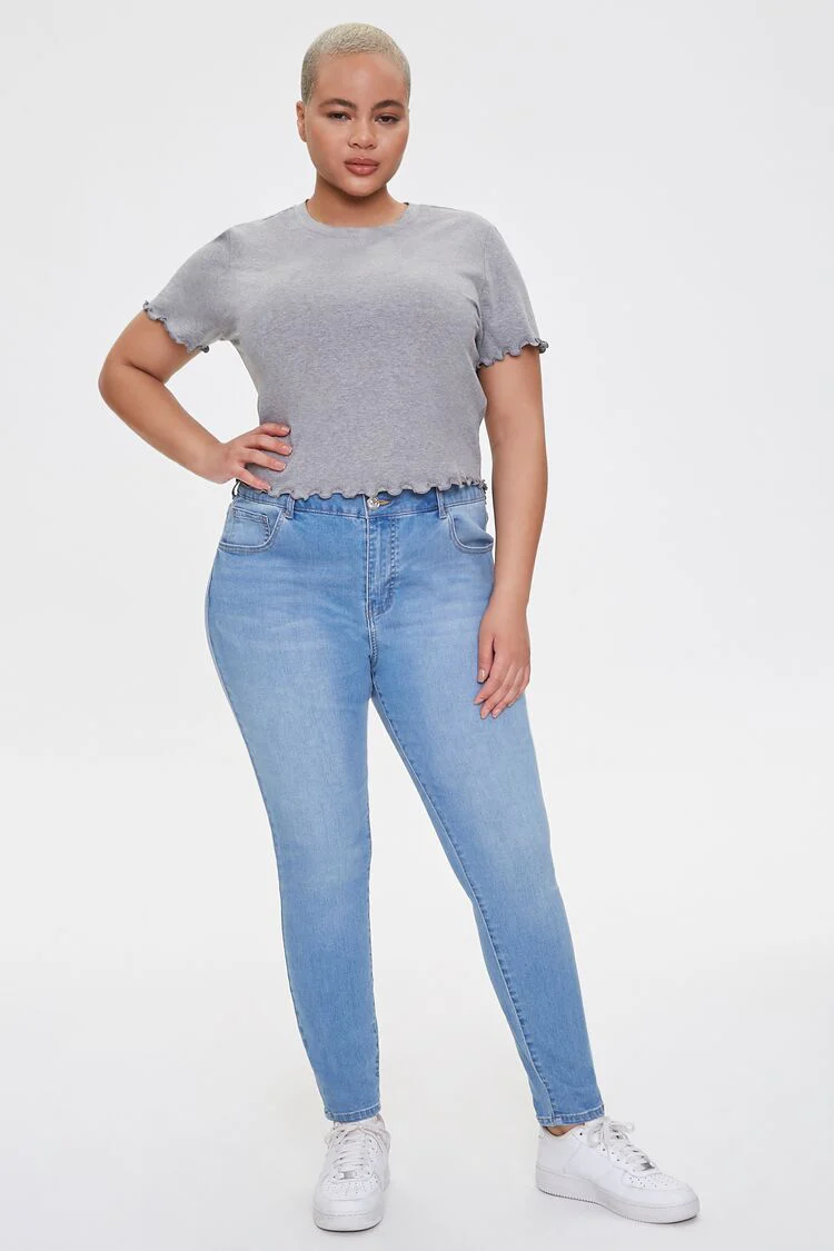 Plus Size Lettuce-Edge Tee - Image 4