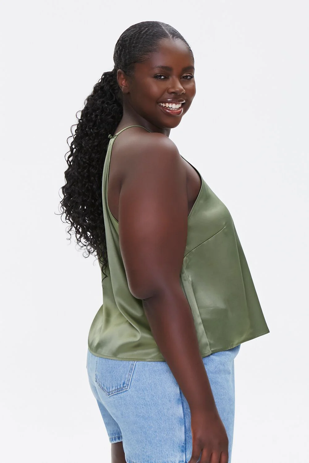 Plus Size Satin Cami - Image 2