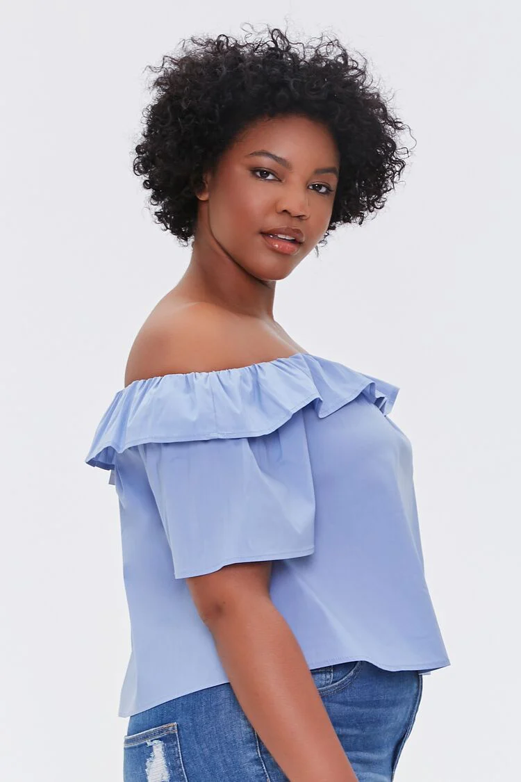 Plus Size Off-the-Shoulder Top - Image 2