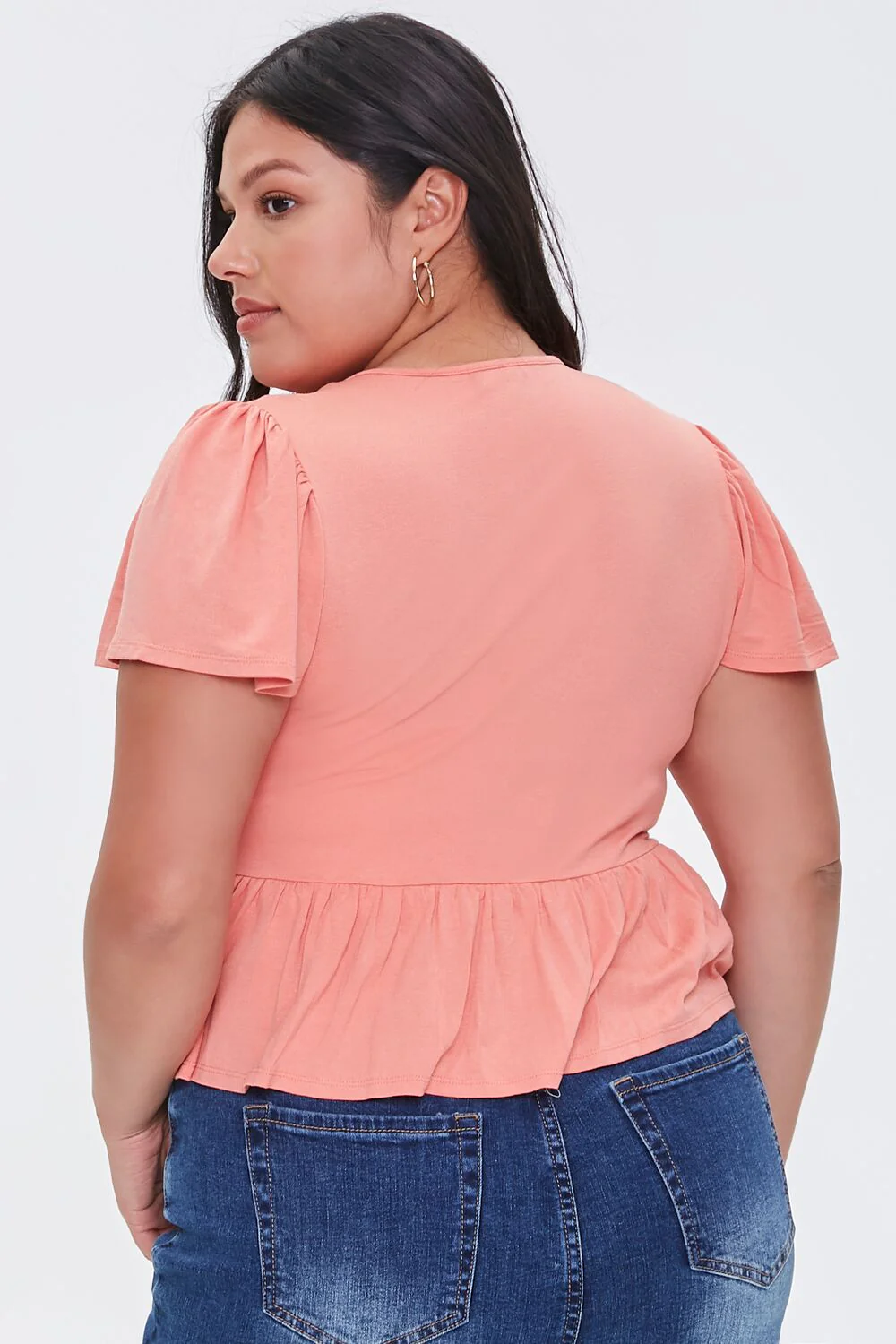 Plus Size Flounce Crop Top - Image 3