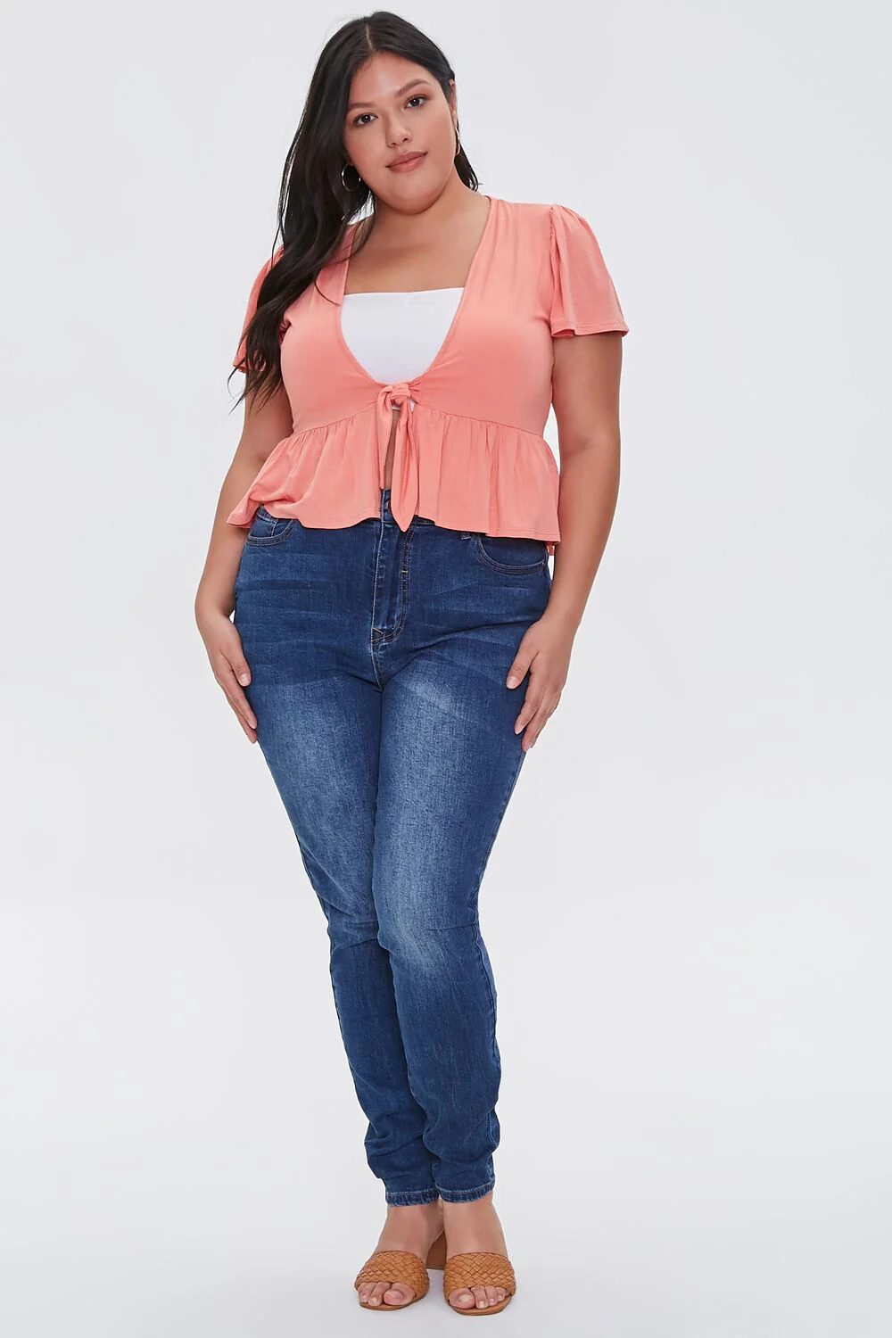 Plus Size Flounce Crop Top - Image 4
