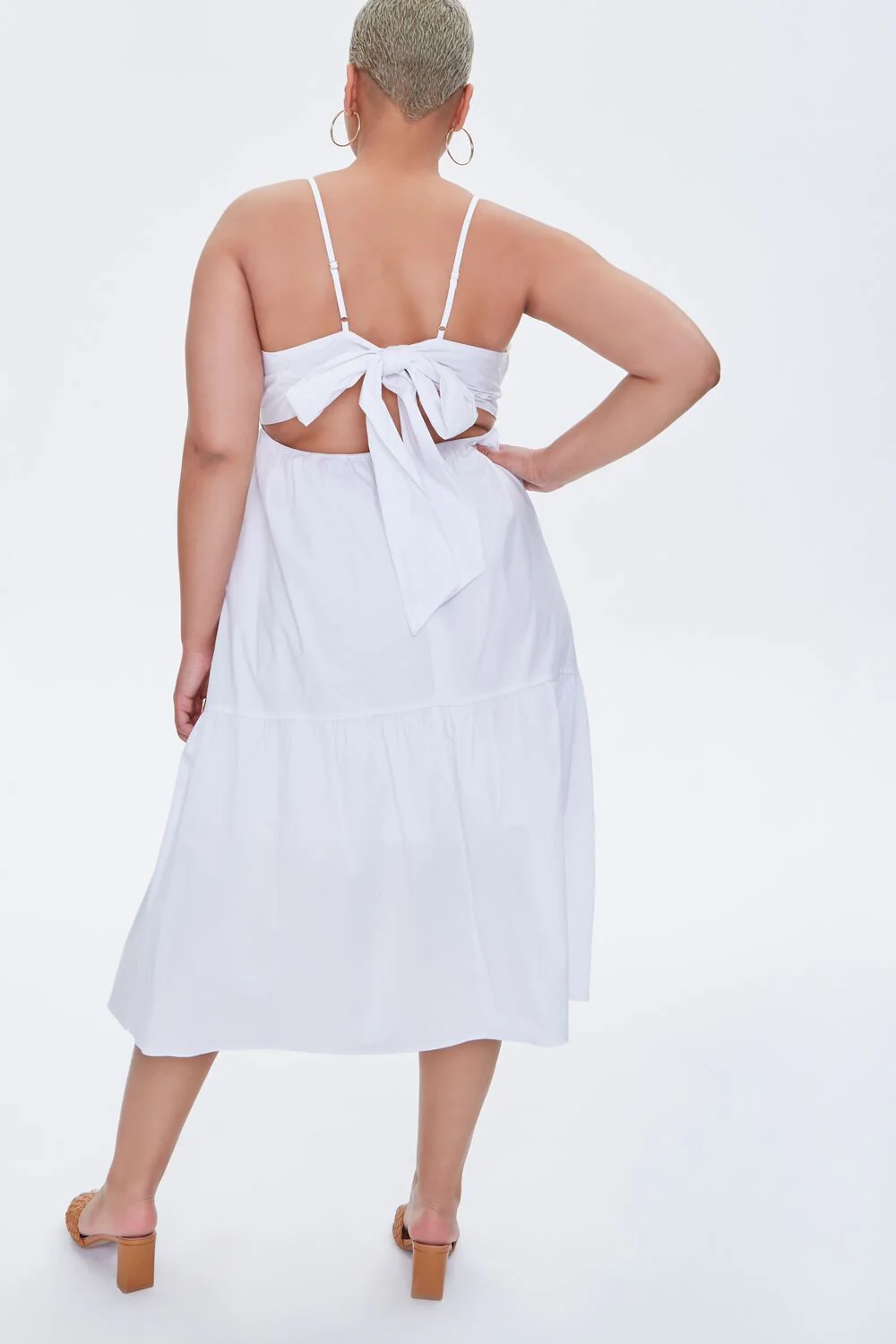 Plus Size Knotted Cutout Dress - Image 2