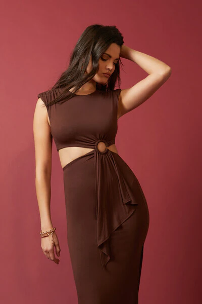 O-Ring Cutout Maxi Dress - Image 6