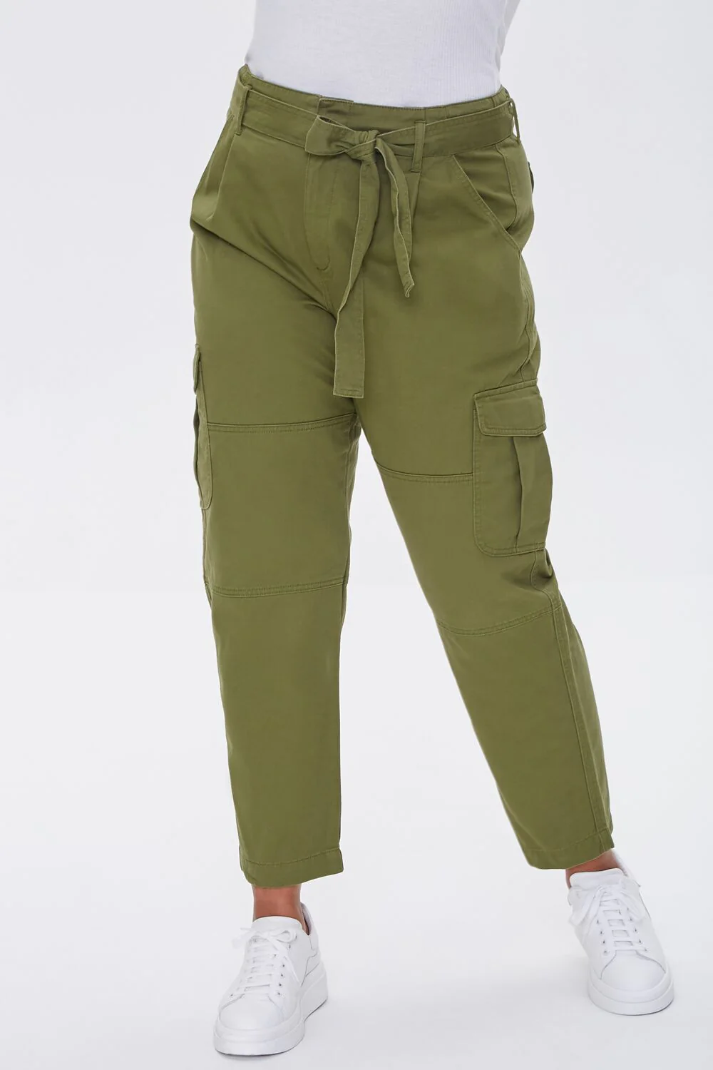 Plus Size Ankle Cargo Pants - Image 2