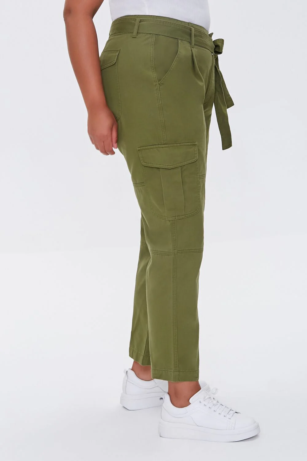 Plus Size Ankle Cargo Pants - Image 3