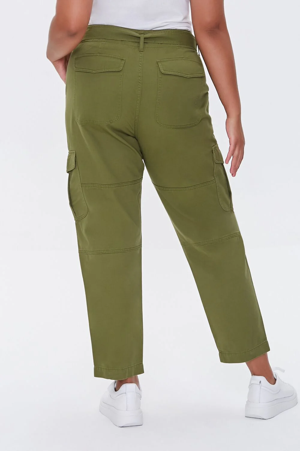 Plus Size Ankle Cargo Pants - Image 4