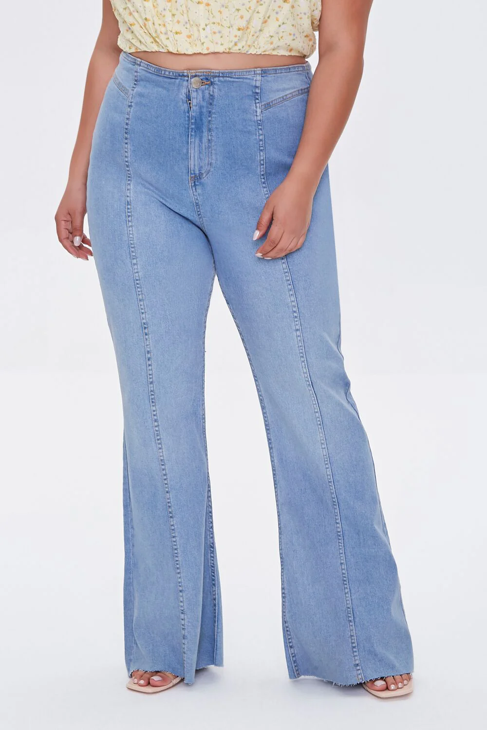 Plus Size High-Rise Flare Jeans - Image 2